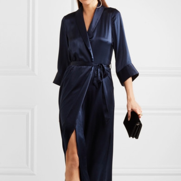 silk wrap maxi dress